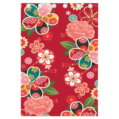 Japanese Kimono Pattern Print Curtain