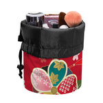Japanese Kimono Pattern Print Drawstring Makeup Bag