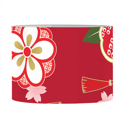 Japanese Kimono Pattern Print Drum Lamp Shade
