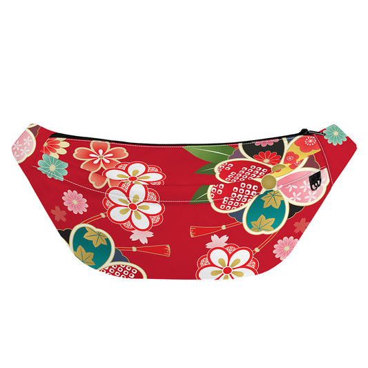Japanese Kimono Pattern Print Fanny Pack