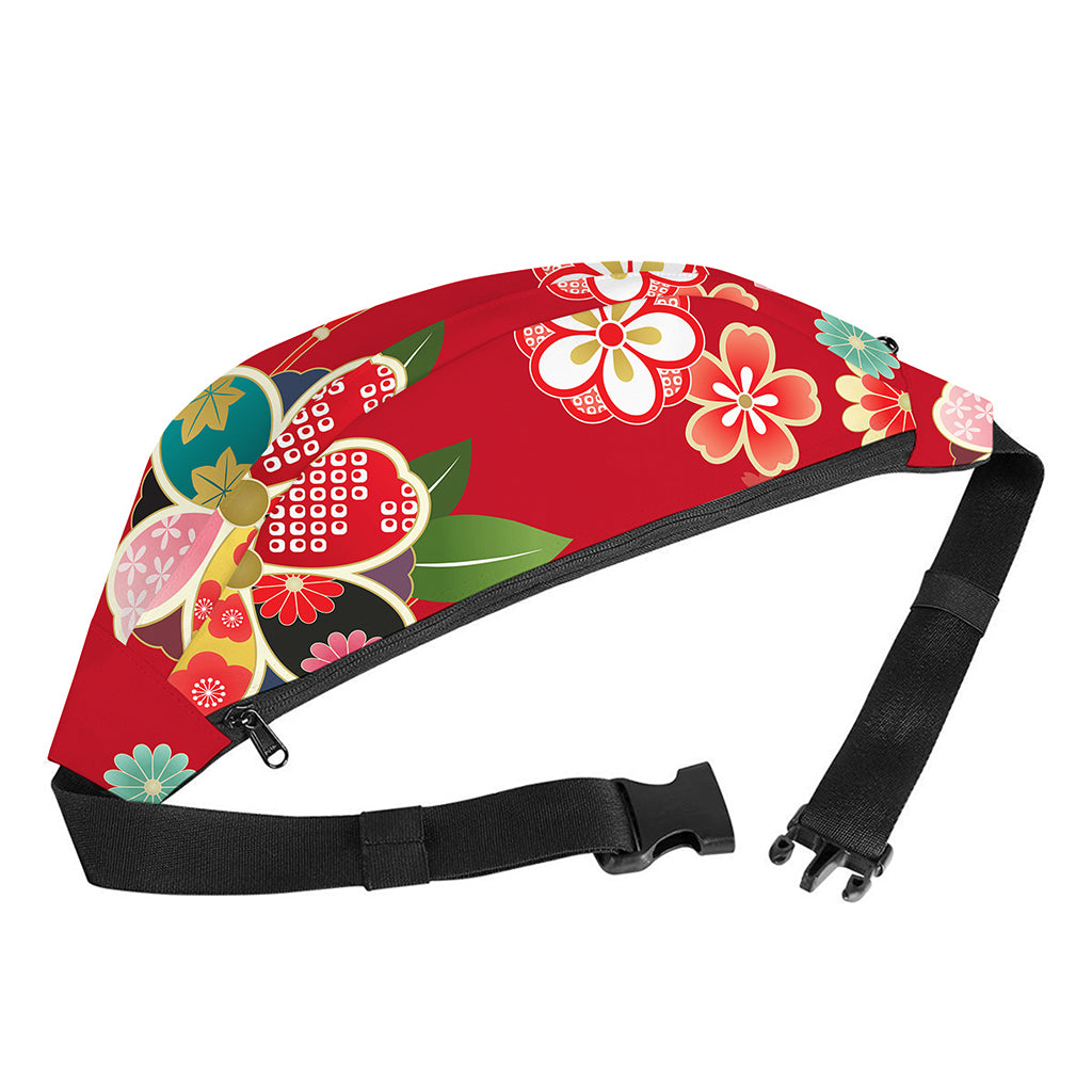 Japanese Kimono Pattern Print Fanny Pack