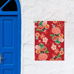 Japanese Kimono Pattern Print Garden Flag