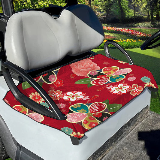 Japanese Kimono Pattern Print Golf Cart Seat Cover