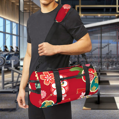 Japanese Kimono Pattern Print Gym Bag
