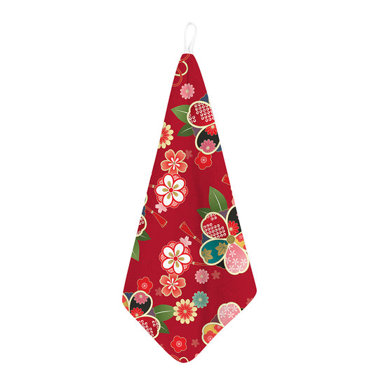 Japanese Kimono Pattern Print Hand Towel