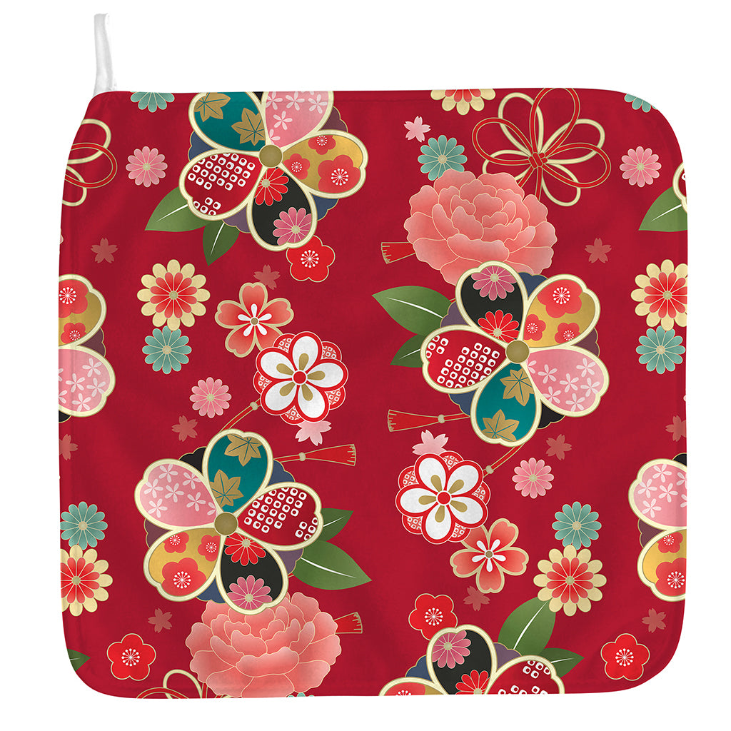 Japanese Kimono Pattern Print Hand Towel