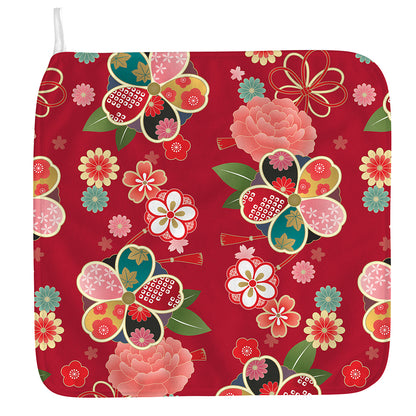 Japanese Kimono Pattern Print Hand Towel
