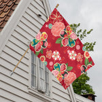 Japanese Kimono Pattern Print House Flag