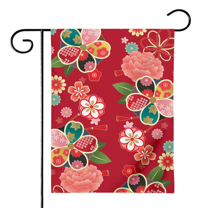Japanese Kimono Pattern Print House Flag
