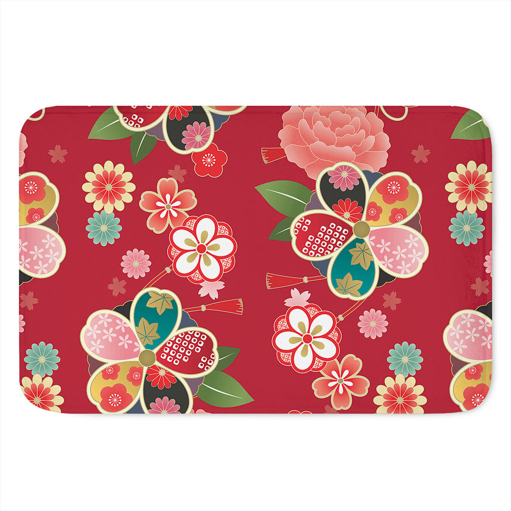 Japanese Kimono Pattern Print Indoor Door Mat