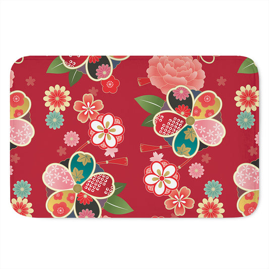 Japanese Kimono Pattern Print Indoor Door Mat