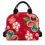 Japanese Kimono Pattern Print Insulated Lunch Bag