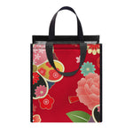 Japanese Kimono Pattern Print Insulated Lunch Tote