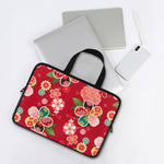 Japanese Kimono Pattern Print Laptop Sleeve With Handle