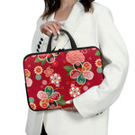 Japanese Kimono Pattern Print Laptop Sleeve With Handle