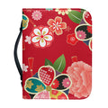 Japanese Kimono Pattern Print Leather Bible Cover