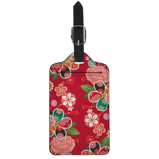 Japanese Kimono Pattern Print Luggage Tag