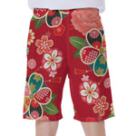 Japanese Kimono Pattern Print Men's Beach Shorts