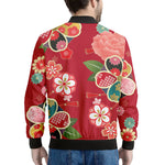 Japanese Kimono Pattern Print Men's Bomber Jacket