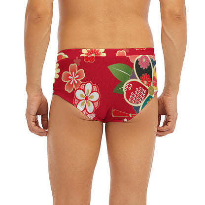 Japanese Kimono Pattern Print Men's Briefs