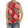 Japanese Kimono Pattern Print Men's Fitness Tank Top