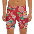 Japanese Kimono Pattern Print Men's Long Boxer Briefs