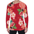 Japanese Kimono Pattern Print Men's Long Sleeve T-Shirt