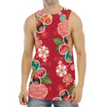 Japanese Kimono Pattern Print Men's Muscle Tank Top