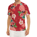 Japanese Kimono Pattern Print Men's Short Sleeve Rash Guard