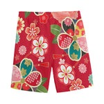 Japanese Kimono Pattern Print Men's Sports Shorts