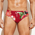 Japanese Kimono Pattern Print Men's Swim Briefs
