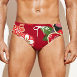 Japanese Kimono Pattern Print Men's Swim Briefs