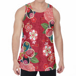 Japanese Kimono Pattern Print Men's Velvet Tank Top
