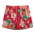 Japanese Kimono Pattern Print Mesh Shorts