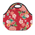 Japanese Kimono Pattern Print Neoprene Lunch Bag