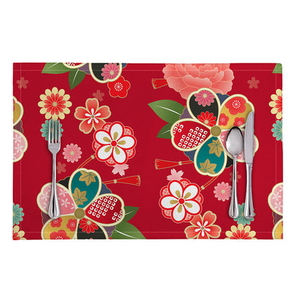 Japanese Kimono Pattern Print Placemat