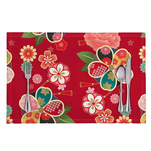Japanese Kimono Pattern Print Placemat
