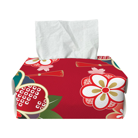Japanese Kimono Pattern Print Rectangle Tissue Box Cover