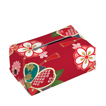 Japanese Kimono Pattern Print Rectangle Tissue Box Cover