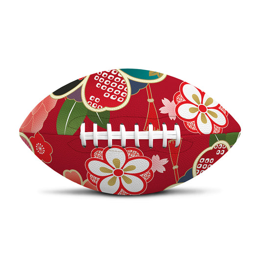 Japanese Kimono Pattern Print Rugby Ball