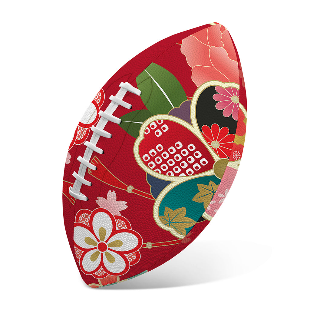 Japanese Kimono Pattern Print Rugby Ball