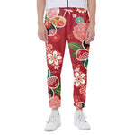 Japanese Kimono Pattern Print Scuba Joggers