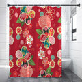 Japanese Kimono Pattern Print Shower Curtain