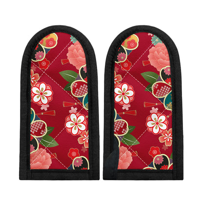 Japanese Kimono Pattern Print Skillet Handle Cover