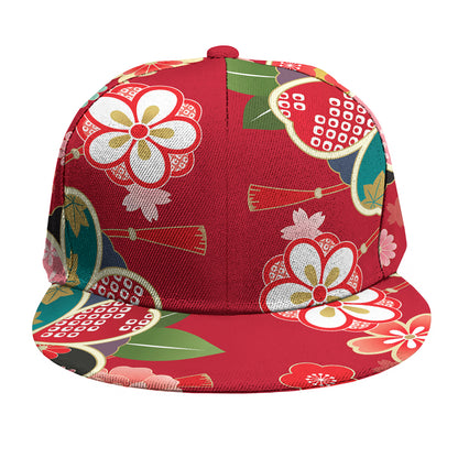 Japanese Kimono Pattern Print Snapback Cap