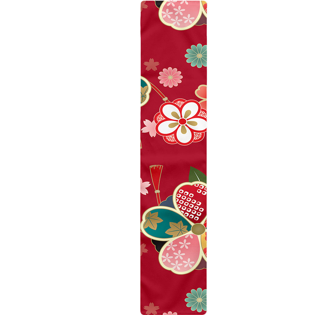Japanese Kimono Pattern Print Table Runner