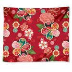 Japanese Kimono Pattern Print Tapestry