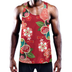 Japanese Kimono Pattern Print Training Tank Top