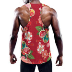 Japanese Kimono Pattern Print Training Tank Top