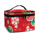 Japanese Kimono Pattern Print Travel Makeup Bag